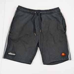 Ellesse Allios Shorts Mens Small 7" Inseam Black Tennis Casual Sports SweatShort